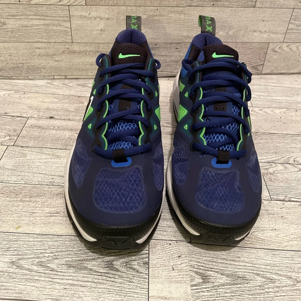 Nike Air Max Genome Deep Royal Blue & Green Strike Men’s size 6 New with Tags - Picture 2 of 5
